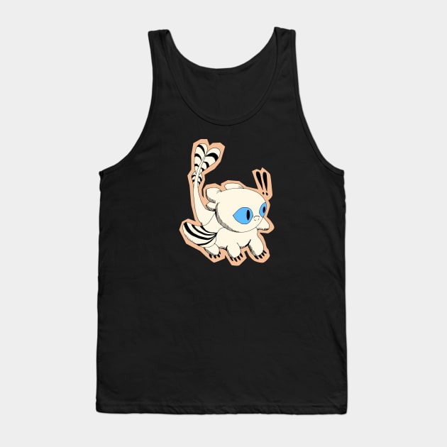 Confused Night Furry Tank Top by Latar Putih